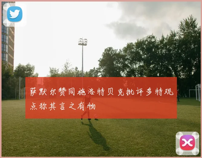 萨默尔赞同施洛特贝克批评多特观点称其言之有物