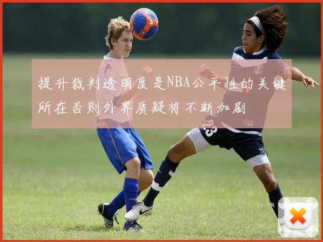 提升裁判透明度是NBA公平性的关键所在否则外界质疑将不断加剧